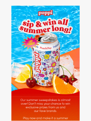 Poppi - don’t miss our summer sweepstakes 👀
