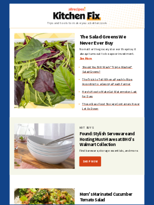 Allrecipes - The Salad Greens We Never Ever Buy