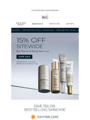 RoC Skincare - 15% OFF Sitewide: Starts Now!