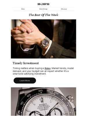 Bob's Watches - Find Out the Best Time to Buy Your Rolex!