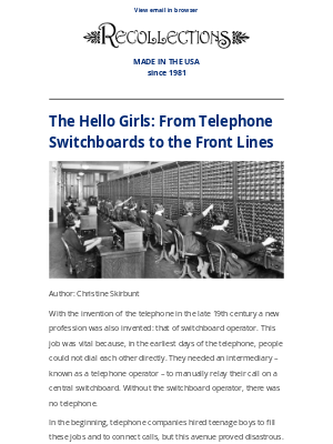 Recollections - The Hello Girls