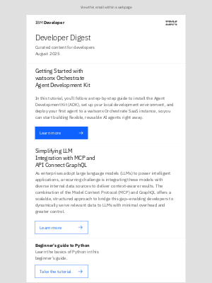 IBM - Developer Digest