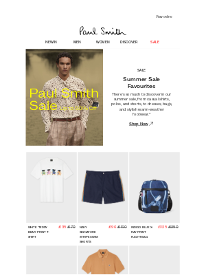 Paul Smith - Summer styles that won’t stick around…