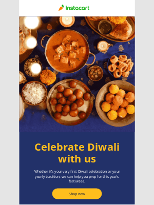 Instacart - How do you Diwali? Prep for this year’s festivities.