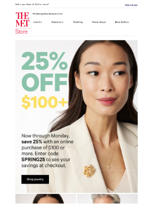 The Metropolitan Museum of Art - 4 Days Only! Save 25% Sitewide