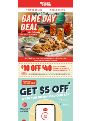 Golden Corral - Big Game. Big Eats. Big Savings.