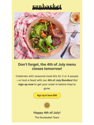 Sun Basket - 🎆 Last Chance for 4th of July!