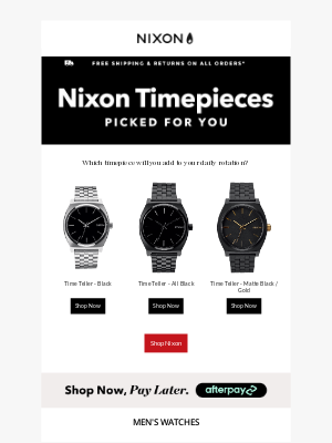 Nixon - Handpicked for your wrist ⌚