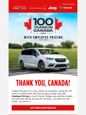 Dodge (Canada) - Remember Frankie: We’re saying thanks for 100 years in Canada