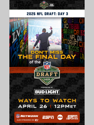 Kansas City Chiefs - The Final Day Of The 2025 NFL Draft Is Here