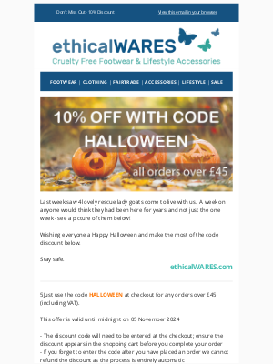 ethicalwares - Don't miss out on getting 10% OFF your next purchase!