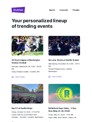 StubHub - Your event lineup: UC Davis Aggies at Washington Huskies Football
