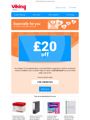 Viking Direct (United Kingdom) - 💌 A special discount just for you
