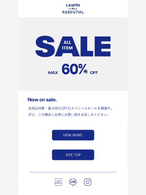 Mens LANVIN en Bleu (Japan) - 【最大60%OFF】SALE開催中
