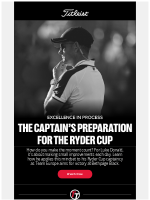 Titleist - Luke Donald's Approach to Preparing for the Ryder Cup