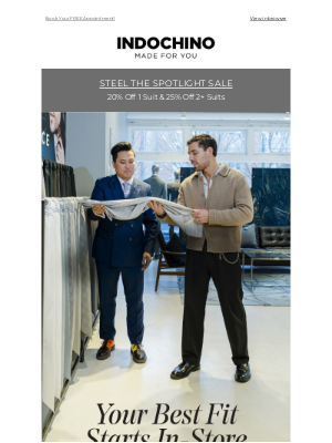 INDOCHINO - Make Time for Your Perfect Fit
