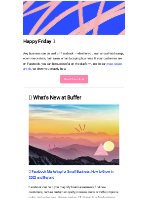 Buffer - Facebook marketing for small business: how to grow in 2022 and beyond 🚀