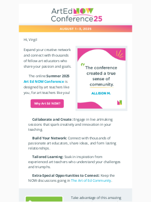 The Art of Ed - Better Together: Connect with Art Teachers this Summer! 🙌 