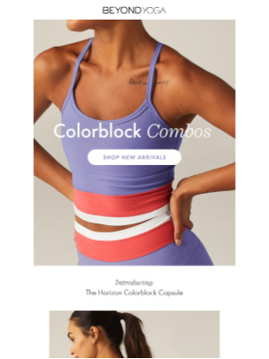 Beyond Yoga - Introducing NEW Colorblock Combo