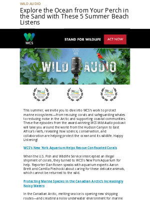 Wildlife Conservation Society - Beach Listens: Our 5 Favorite Marine Podcast Episodes