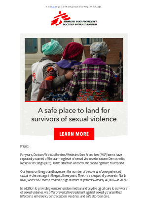 Doctors Without Borders - DRC crisis: No place is safe to shelter