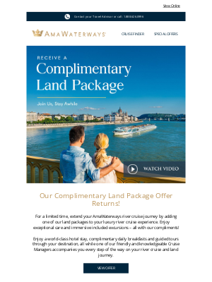 AmaWaterways - Extend Your Journey in Europe With This Special Offer