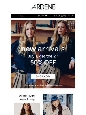 Ardene (Canada) - New arrivals to layer up on ♥️