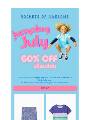 ROCKETS OF AWESOME - Everything’s 60% Off (But Not for Long)