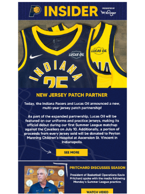 Indiana Pacers - Get a first look at our new jersey patch!