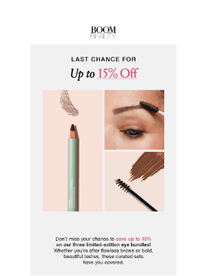 Last call to save on eye essentials