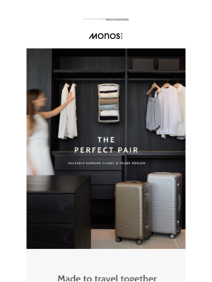 Monos - NEW – The perfect pair for effortless packing