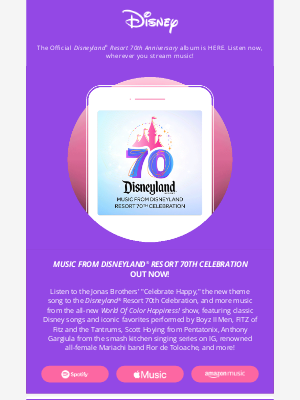 Shop Disney - Disneyland® Resort 70th Celebration