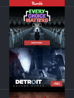 Humble Bundle - Opt to save big on games where Every Choice Matters