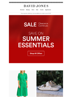 David Jones Limited (Australia) - SALE | Save On Summer Essentials