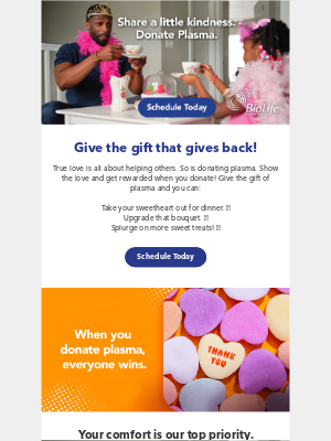 BioLife Plasma - Your generous donation is appreciated - spread love today💘