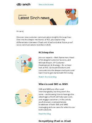 Sinch (Pathwire) - Leap into new content from Sinch!