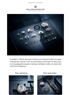 Baume & Mercier - Discover our services