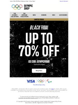 International Olympic Committee - Black Friday is Here: Gold-Medal Deals Await!