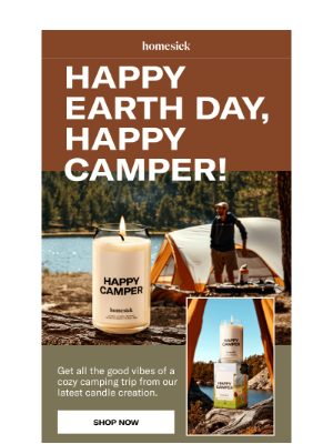 Homesick Candles - New Candle: Happy Camper 🏕