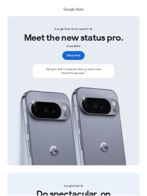 Google - Meet Google Pixel 10 and 10 Pro.