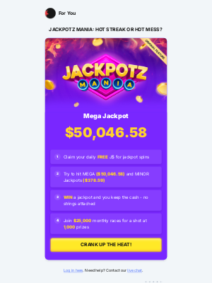 BitStarz Casino - $50,000+ JPM Mega Jackpot! Feeling spicy? 🌶️