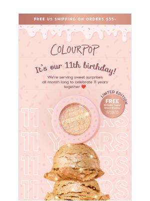 It’s our birthday month, bestie! 🥳🍨✨