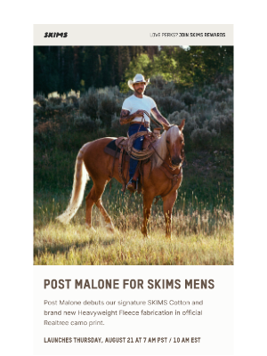 SKIMS - POST MALONE FOR SKIMS MENS