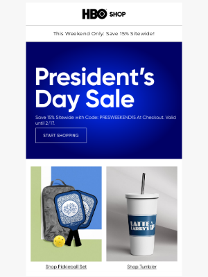 HBO - Don't Miss out on President's Day Savings!