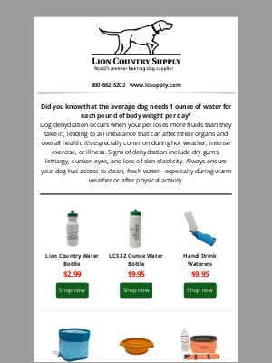 Lion Country Supply - Keep Your Dog Hydrated While On The Go!