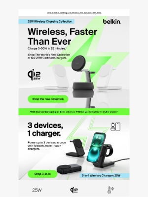 Belkin - Meet the premiere 25W wireless charging collection 🙌