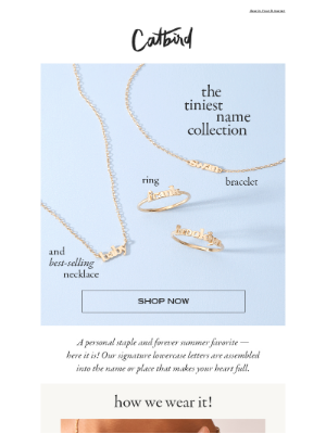 Catbird - Meet the Tiniest Name Collection