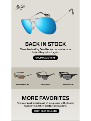 Maui Jim - These best sellers are back in stock