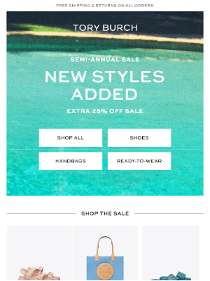 Tory Burch - Sale: NEW STYLES ADDED