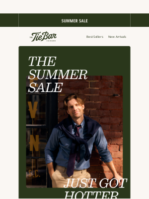 The Tie Bar - Summer Sale is here—up to 50% off